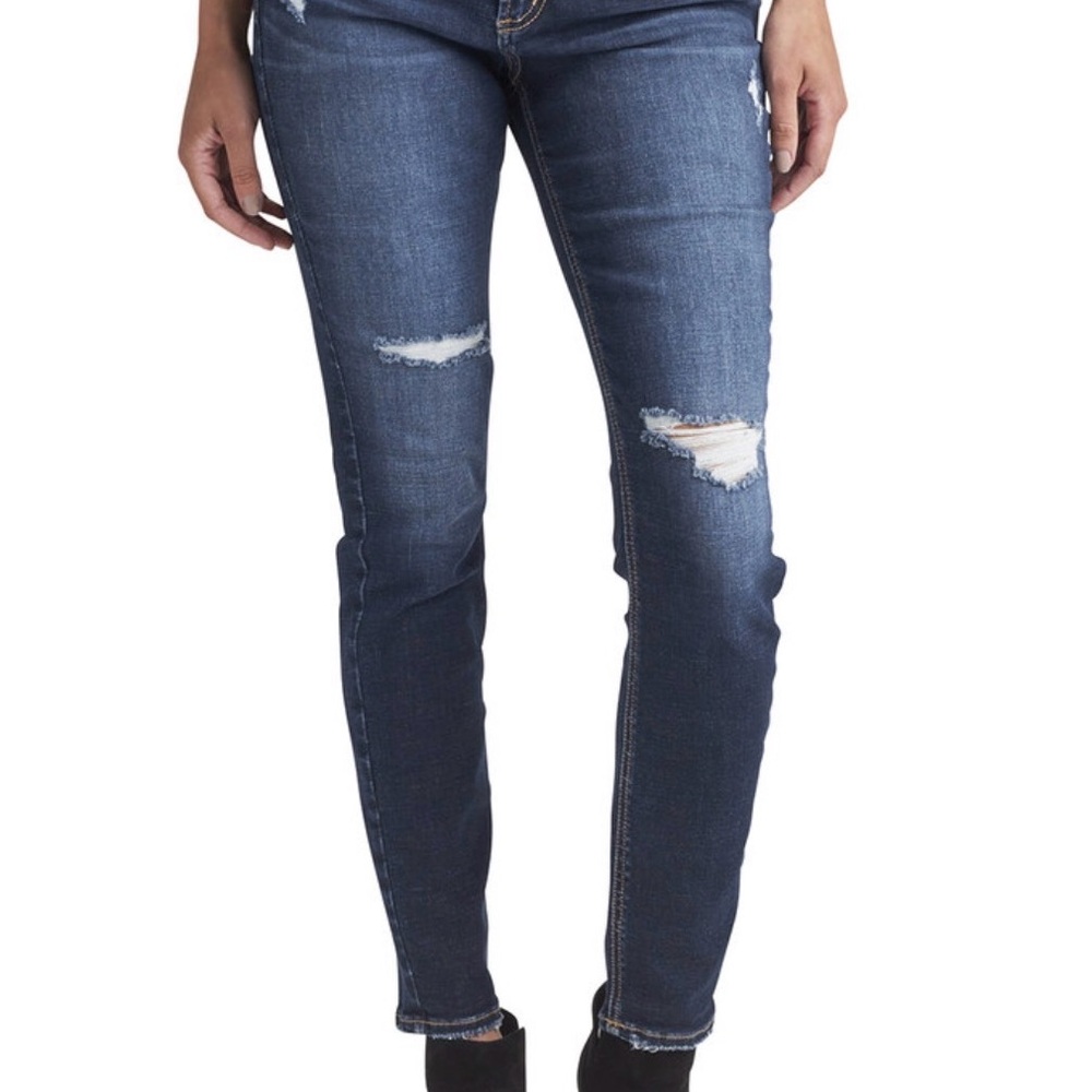 Silver Suki Skinny Distressed Jeans 31/31 ECF433
